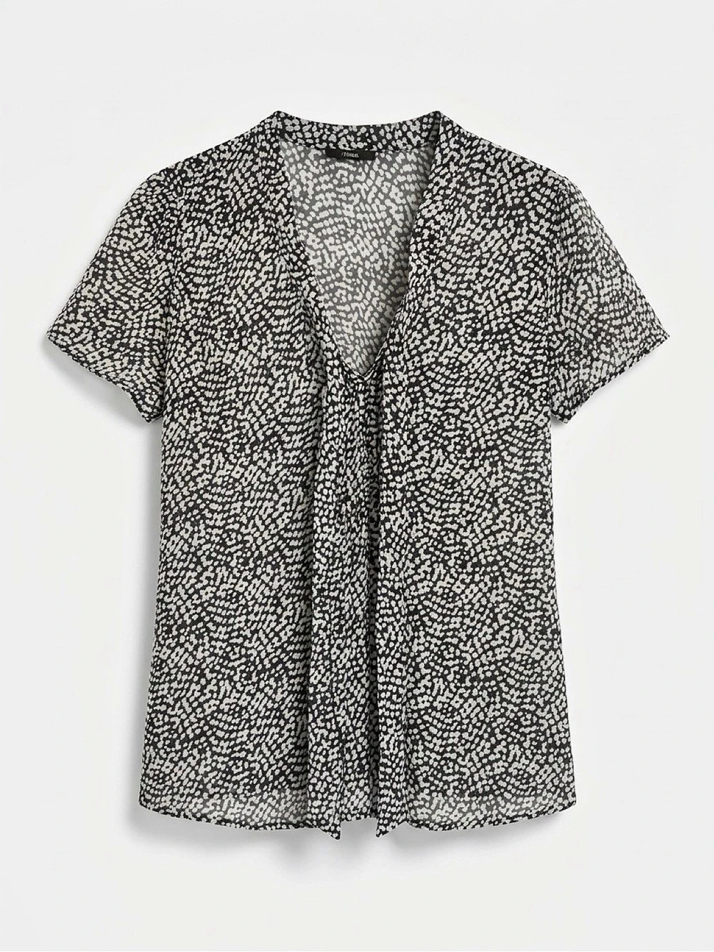 Office Shirt Black & White with black tank